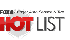 FOX 8 Enger Auto Service & Tire Hot List logo